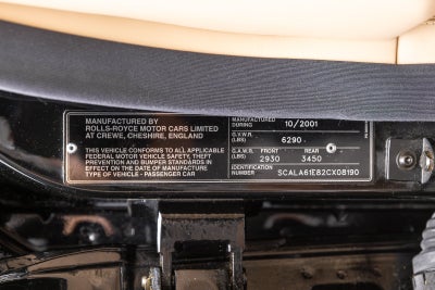 Rolls-Royce Silver Seraph de 4 puertas de 2002