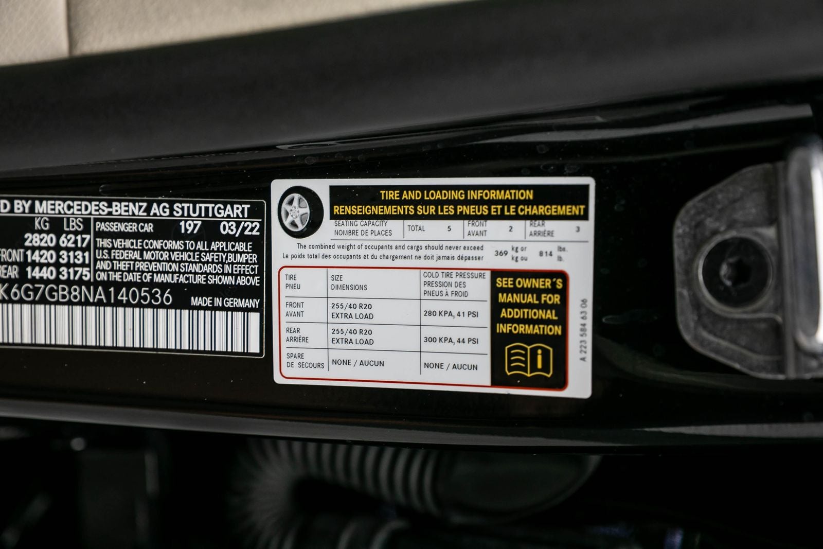 Mercedes-Benz S 580 de 2022 S 580