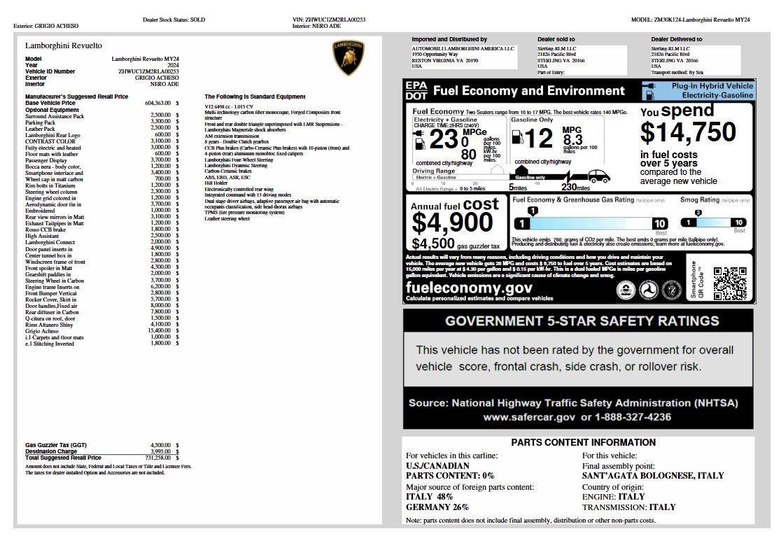 2024 Lamborghini Revuelto Coupé